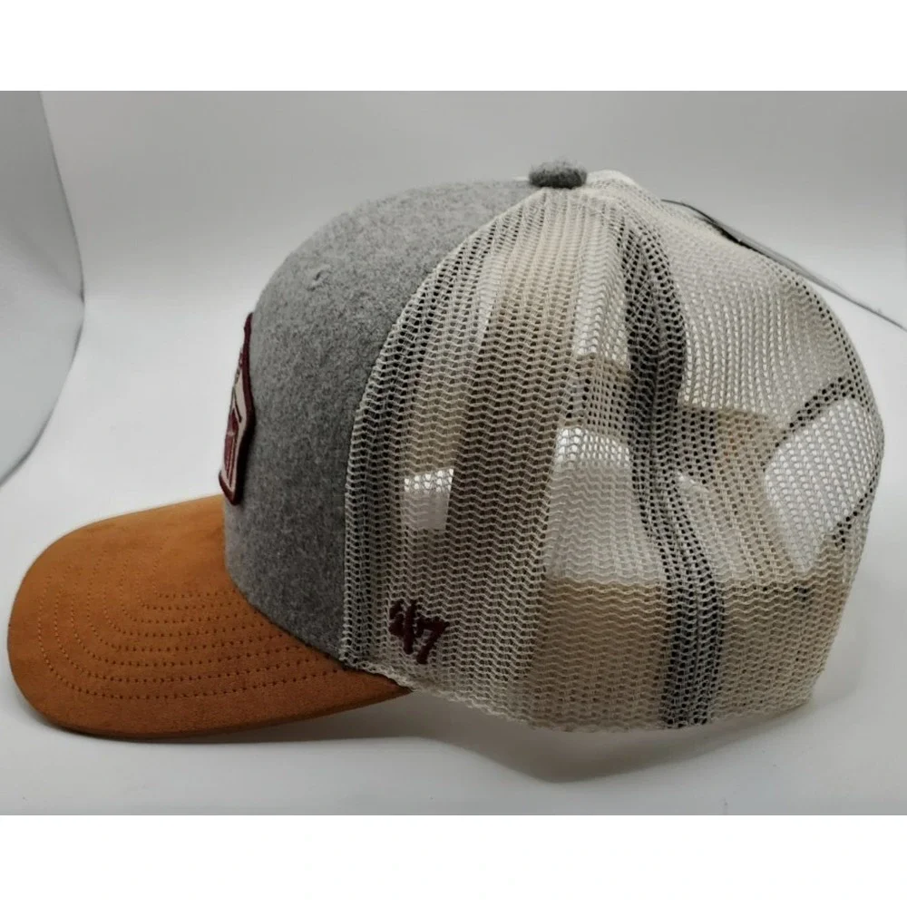 Texas A&M '47‎ Brand Aggies Men's Cap Hat OS Gray Snapback Trucker NCAA NWT